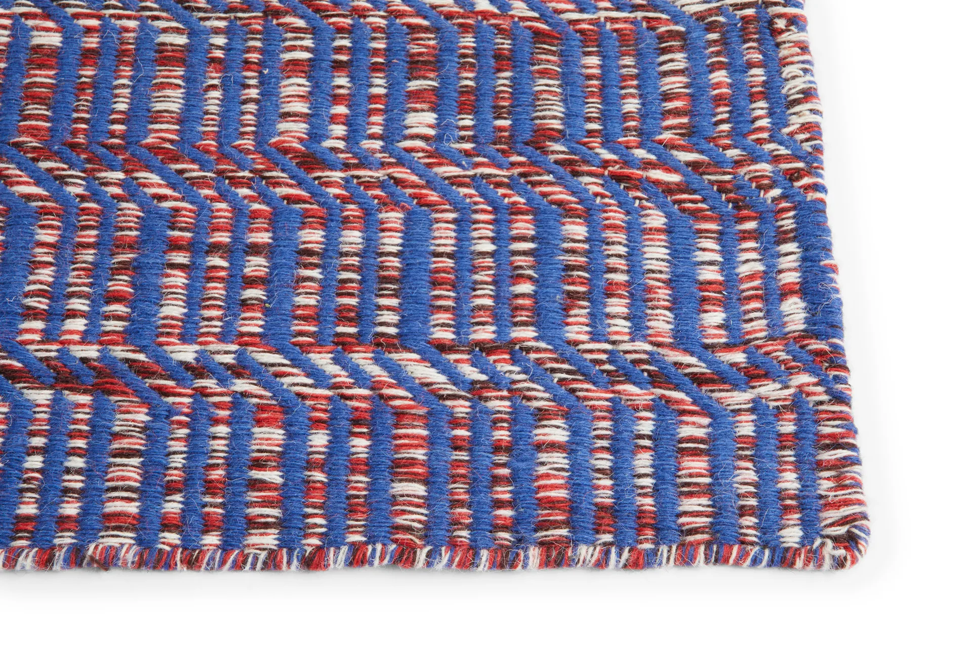Radio vloerkleed, Rood-blauw 60x200 cm HAY