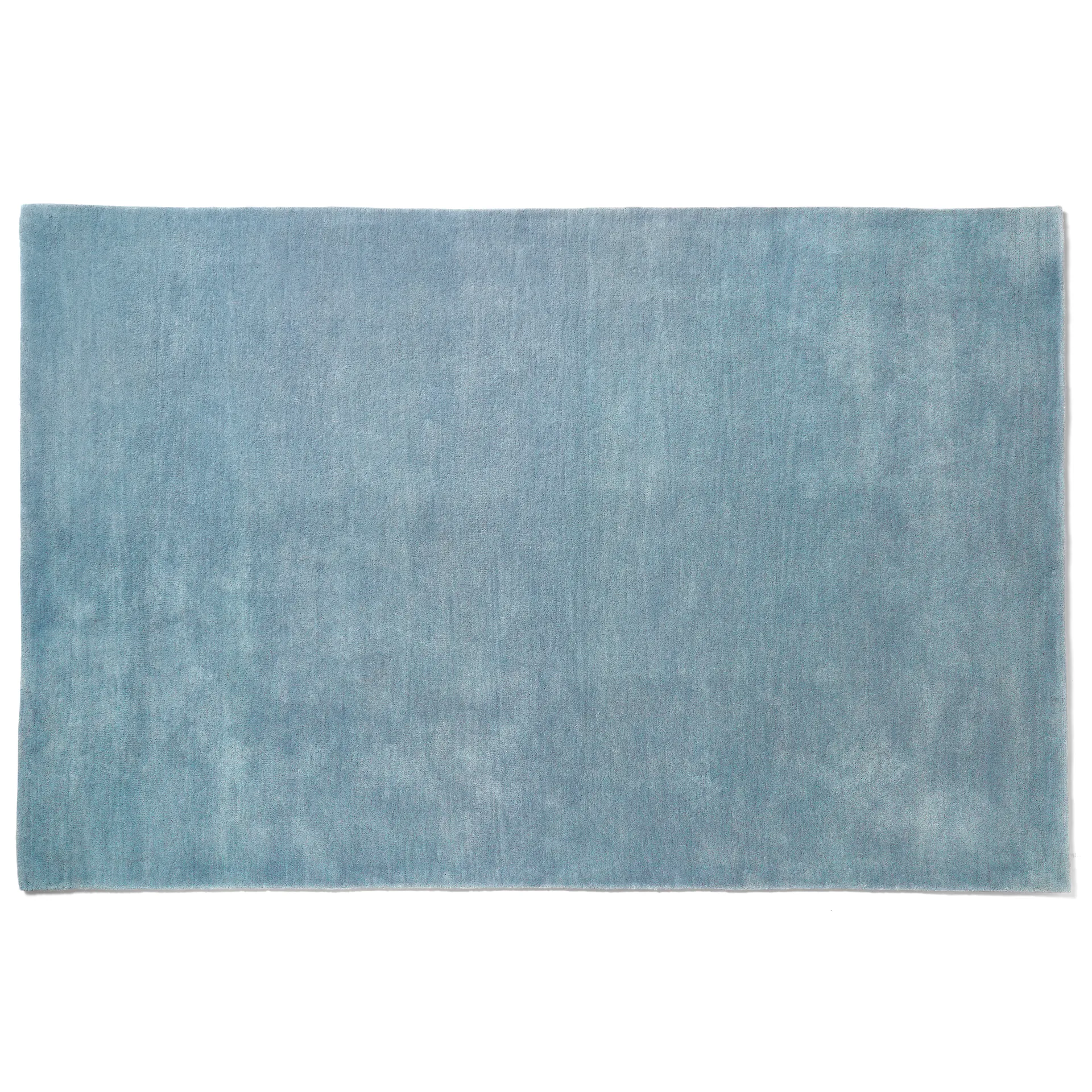 Raw wollen vloerkleed No 2 170x240 cm, Light blue HAY