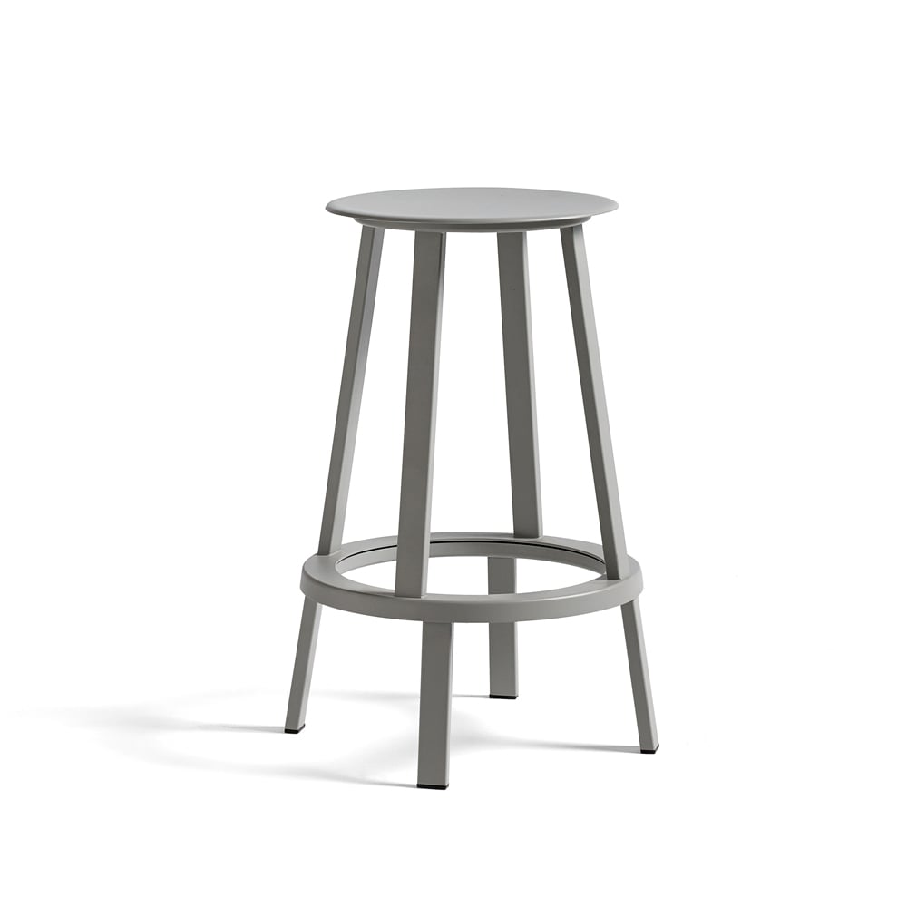 HAY Revolver barkruk Sky grey, low | Scandinavisch Interieur | Barstoelen | Grijs