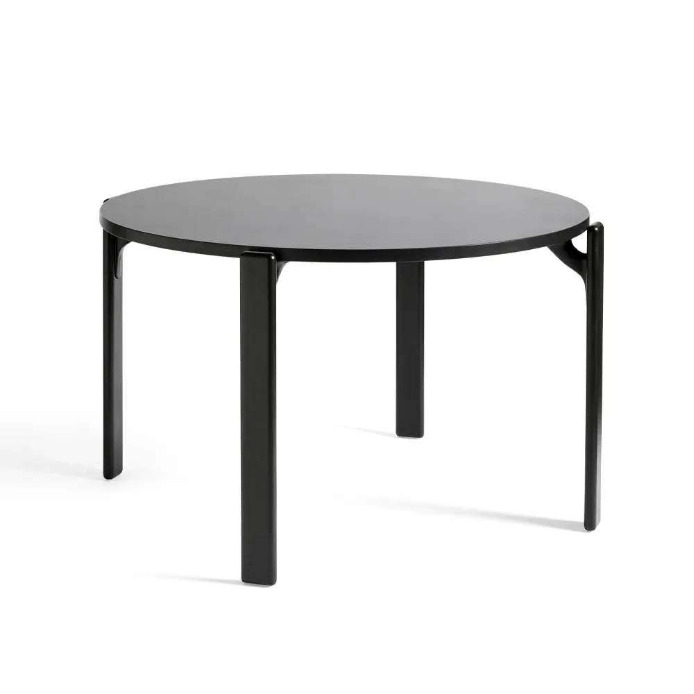 Rey eettafel Ø128 cm, Deep black HAY