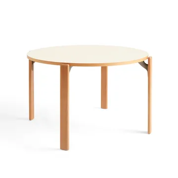Rey eettafel Ø128 cm - Golden – ivory white - HAY