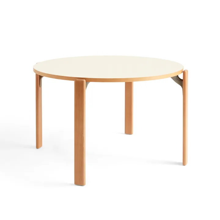 Rey eettafel Ø128 cm - Golden – ivory white - HAY