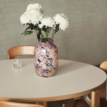 Rey eettafel Ø128 cm - Slate blue - HAY