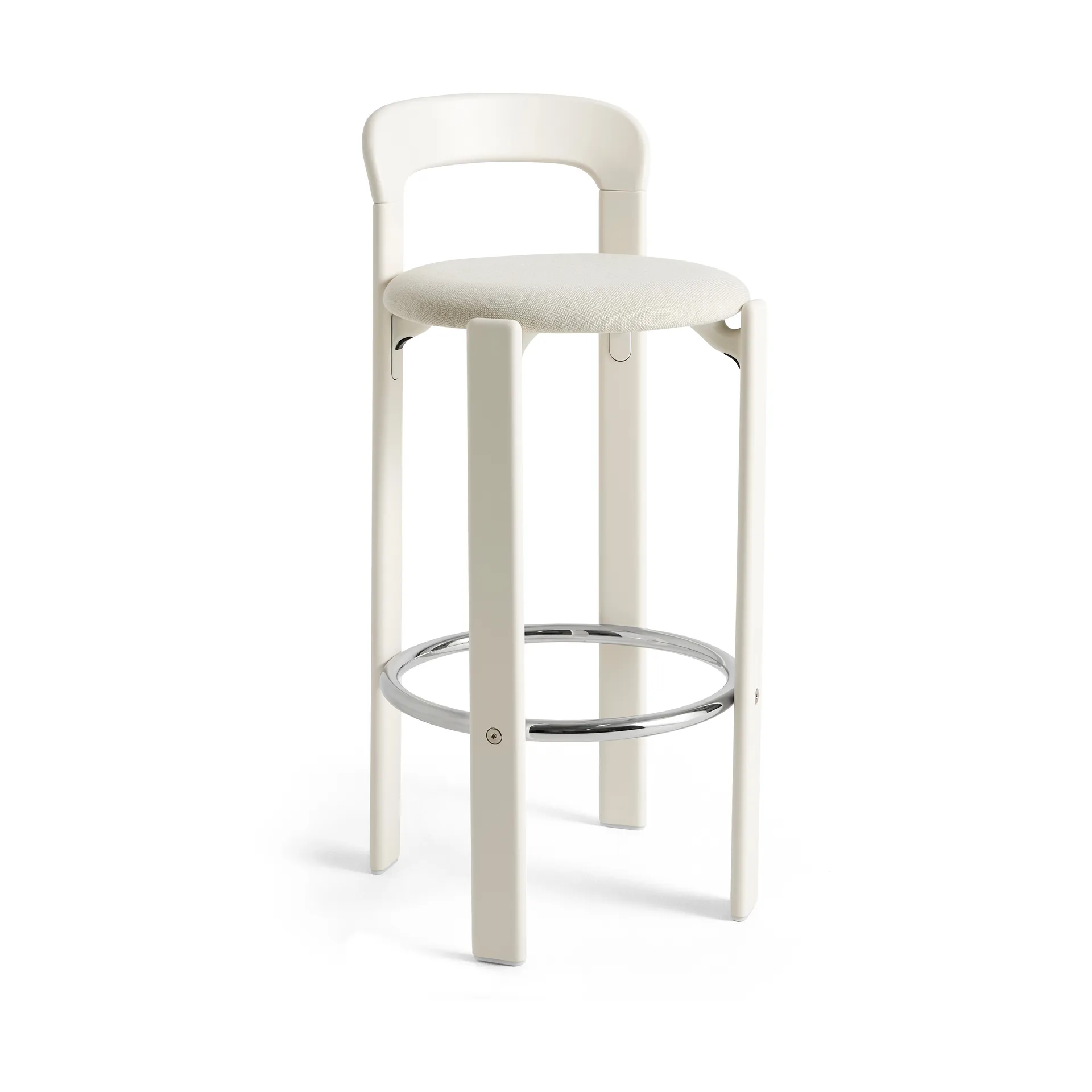 Rey gestoffeerde barkruk 75 cm, Mode 011 – cream white HAY