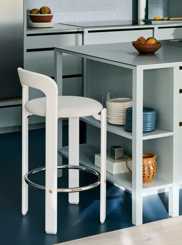 Rey gestoffeerde barkruk 75 cm - Mode 011 – cream white - HAY