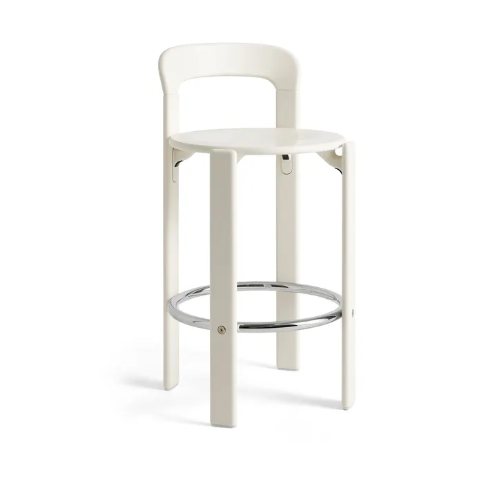 Rey Low barkruk gelakt 65 cm - Cream white - HAY