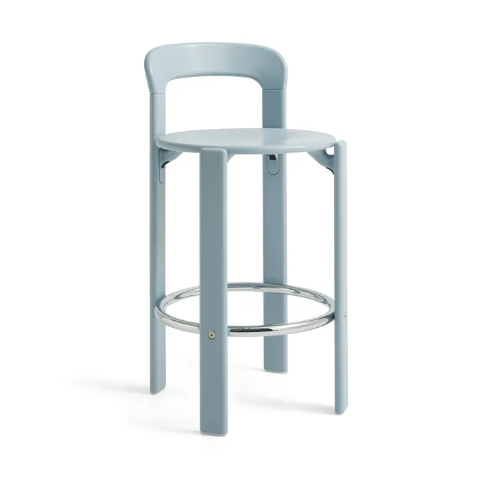 Rey Low barkruk gelakt 65 cm - Slate blue - HAY