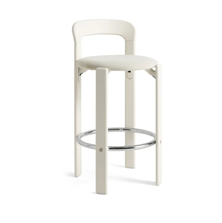 Rey Low gestoffeerde barkruk - Mode 011 – cream white - HAY
