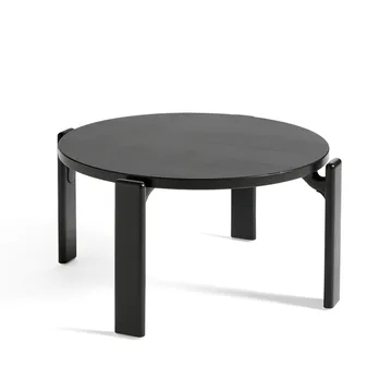 Rey salontafel Ø66,5x32 cm - Deep black - HAY
