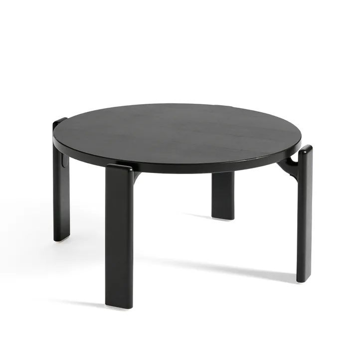 Rey salontafel Ø66,5x32 cm - Deep black - HAY