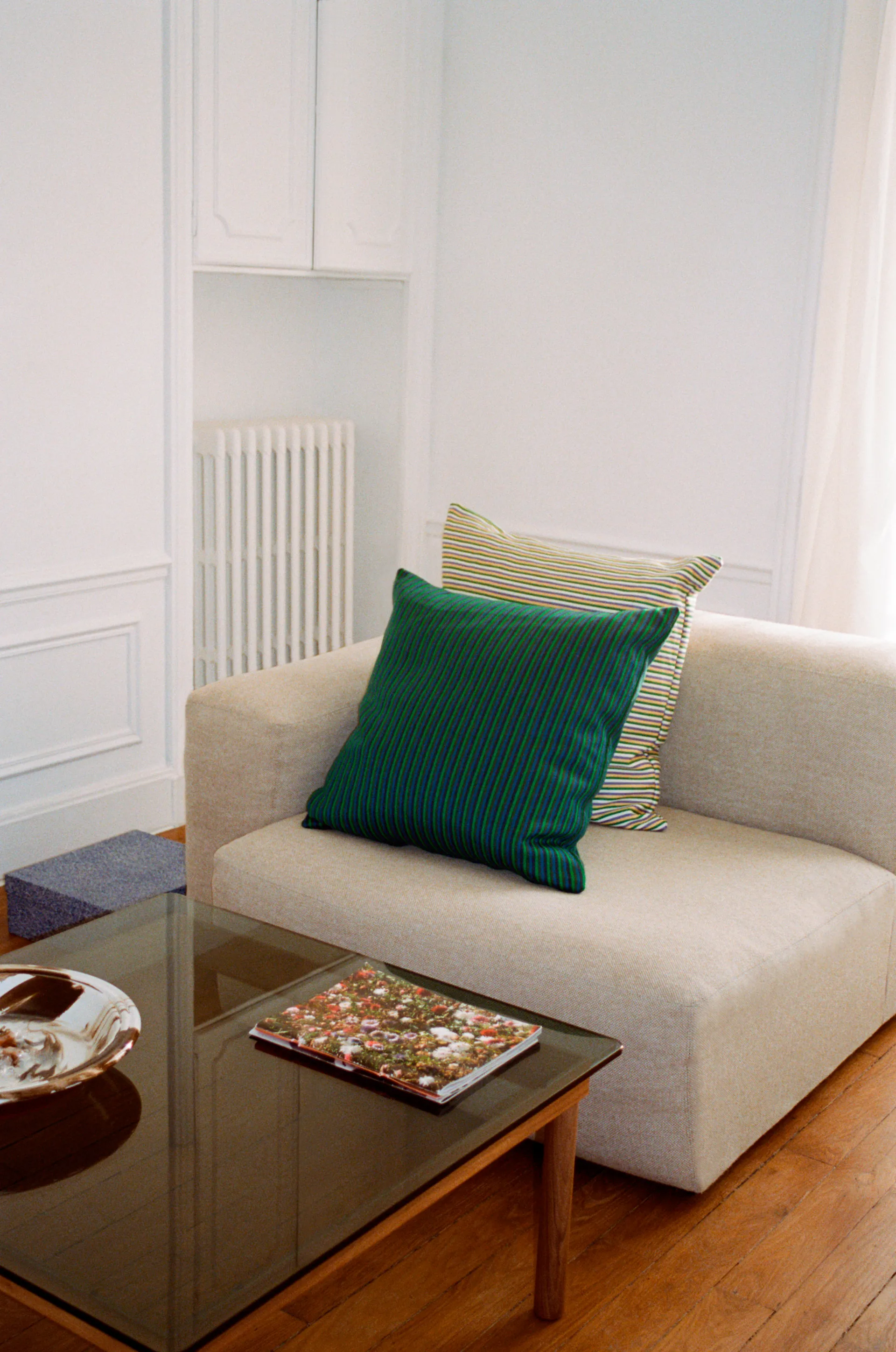 Ribbon kussen 60x60 cm, Green HAY