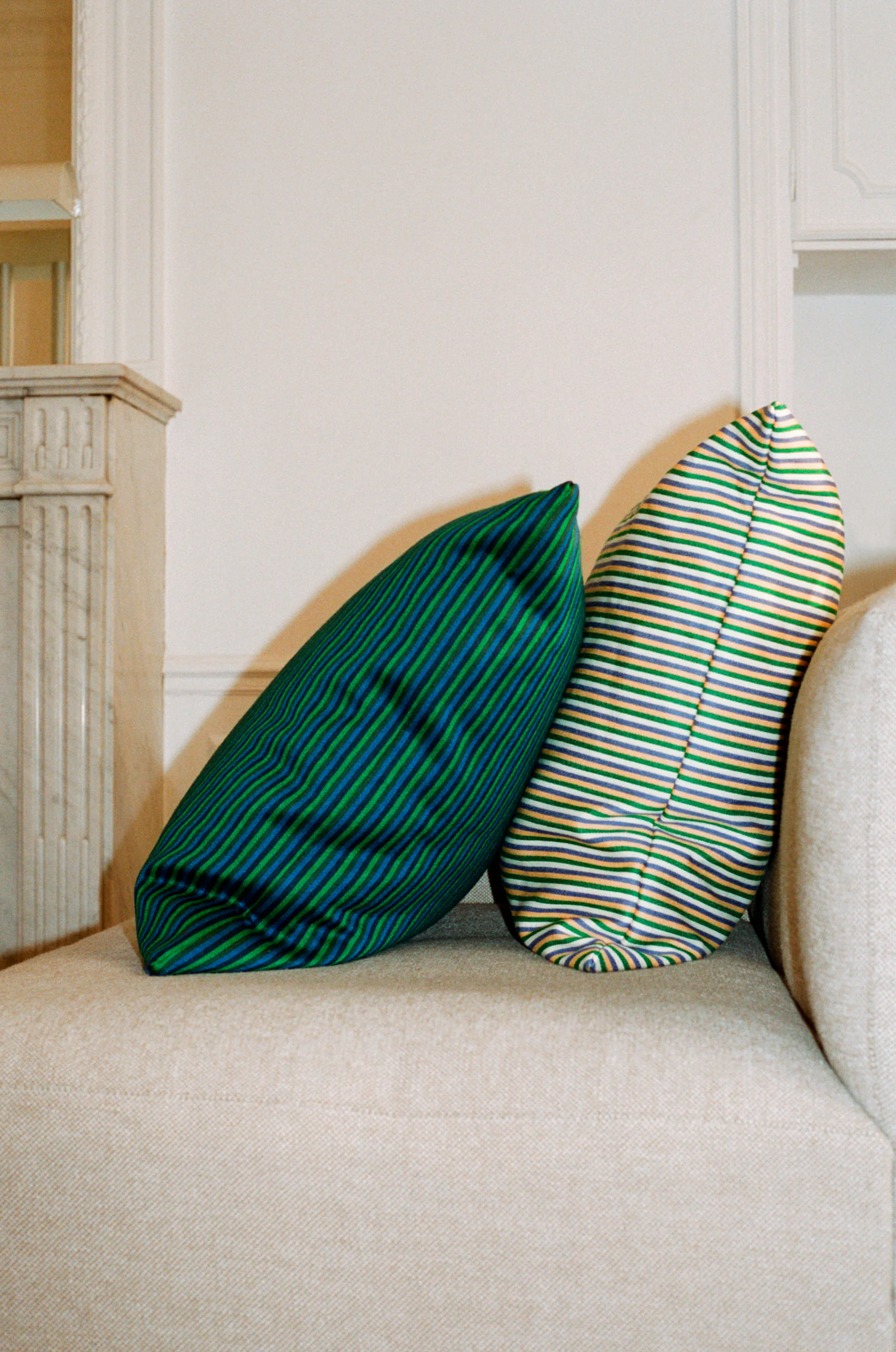 Ribbon kussen 60x60 cm, Green HAY