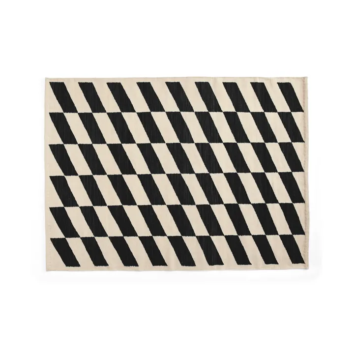 Shift Kelim tapijt 140x200 cm - Black - HAY