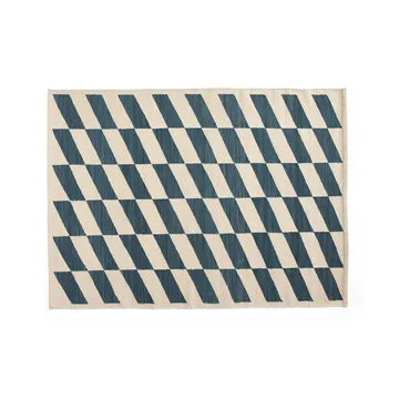 Shift Kelim tapijt 140x200 cm - Blue - HAY
