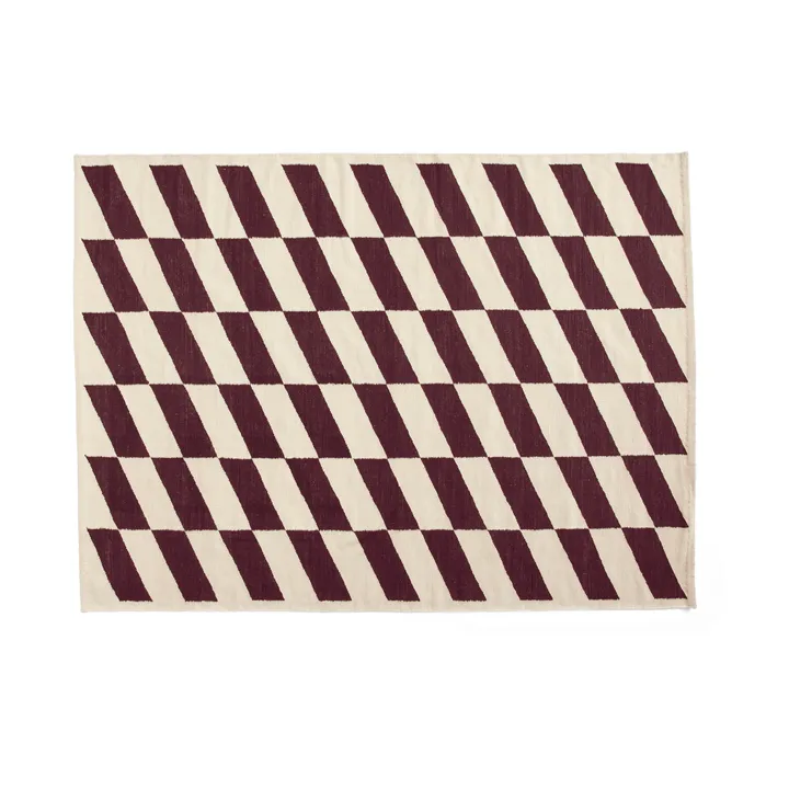 Shift Kelim tapijt 170x240 cm - Burgundy - HAY
