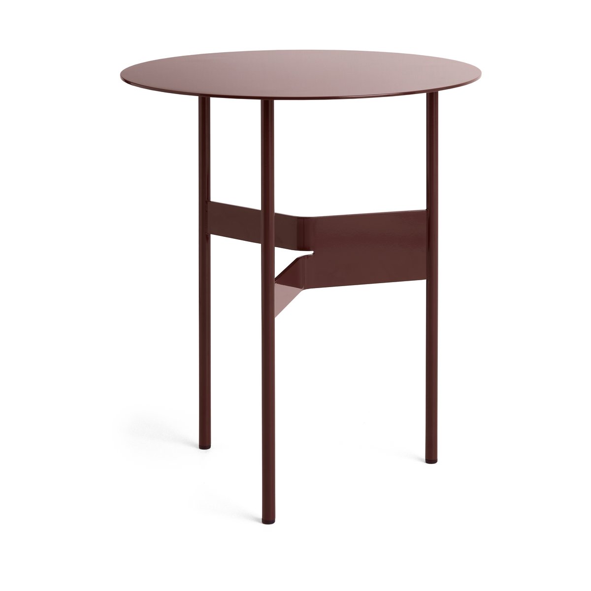 HAY Shim coffee table bijzettafel o45 cm Bordeaux | Scandinavisch Interieur | Salontafels | Rood