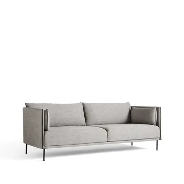 Silhouette 3-zits bank - Ruskin 33 – zwarte metalen poten - HAY