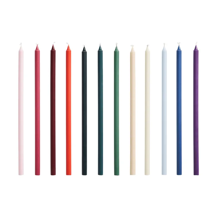 Slim kaars 12-pack - Multi - HAY