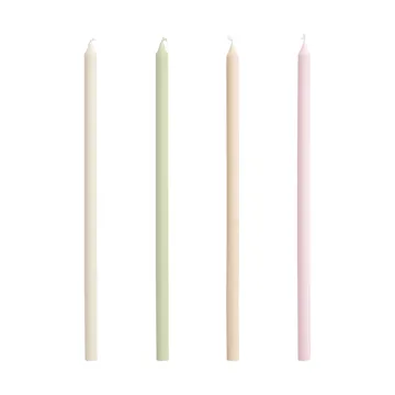 Slim kaars 4-pack - Pastels - HAY