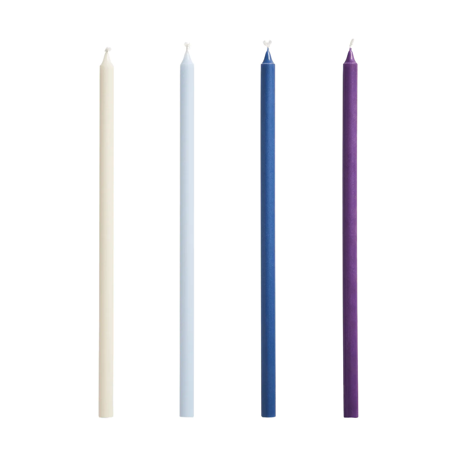 Slim kaars 4-pack, Purple-blue HAY