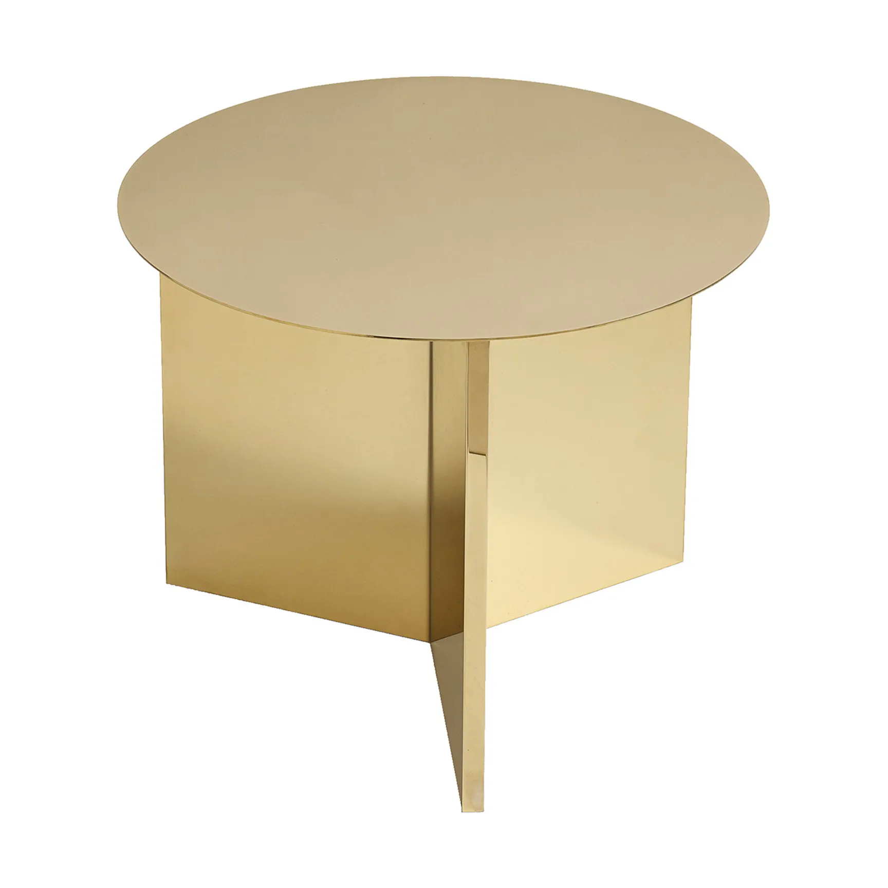 Slit salontafel Ø45 cm, Brass HAY