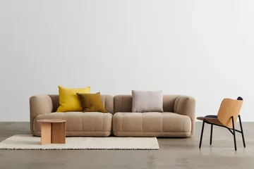 Slit salontafel Ø45 cm - Lacquered oak - HAY