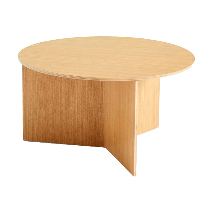 Slit salontafel Ø65 cm - Lacquered oak - HAY