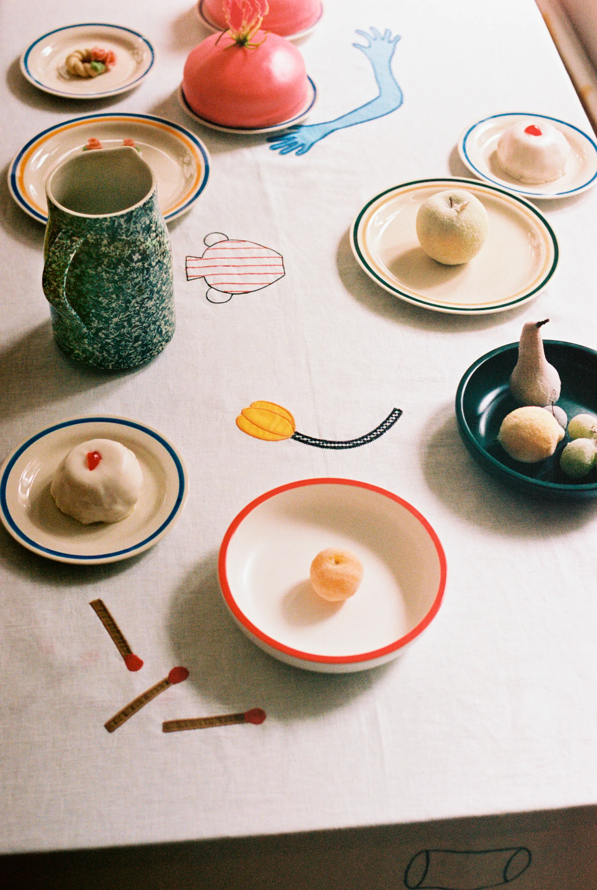 Sobremesa bord Ø18,5 cm 2-pack, Blue HAY