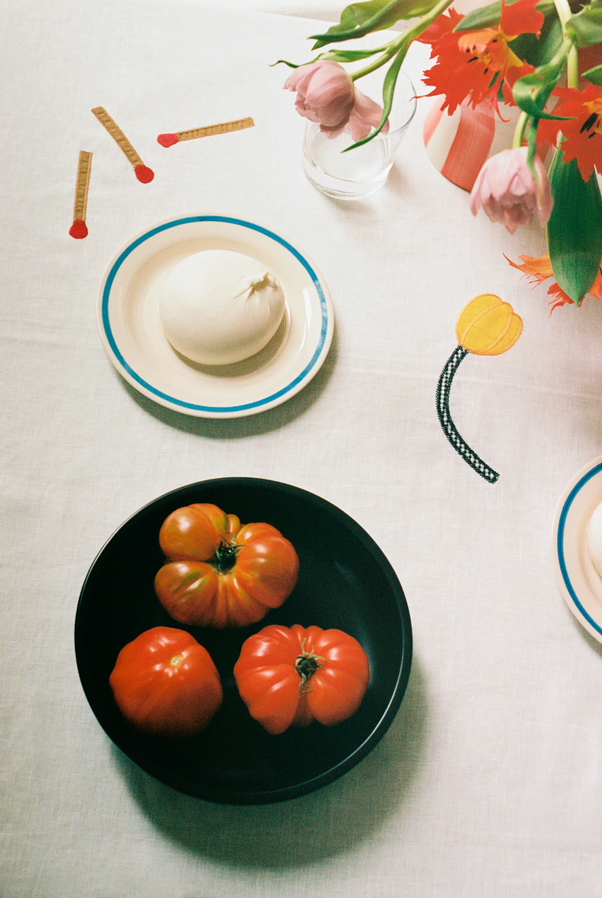 Sobremesa bord Ø18,5 cm 2-pack, Blue HAY