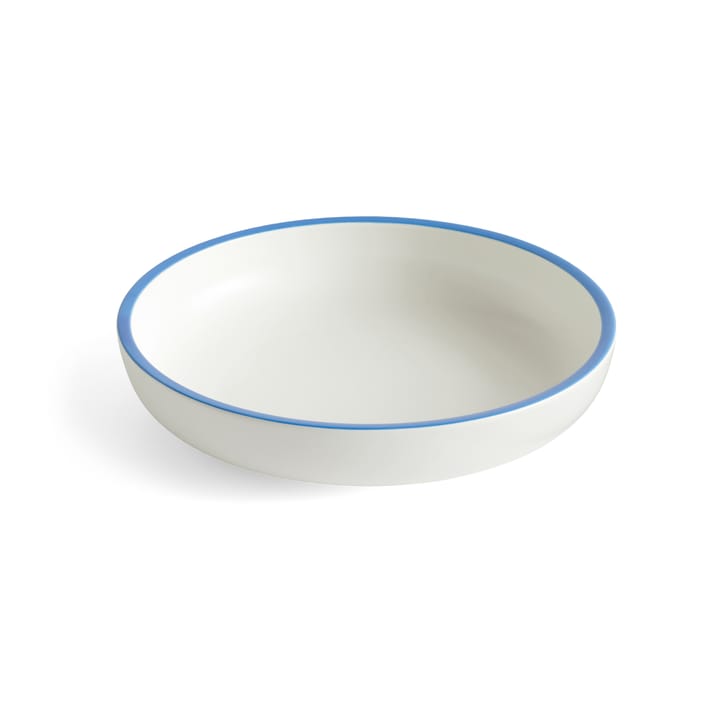 Sobremesa serveerschaal L Ø25 cm - White-blue - HAY