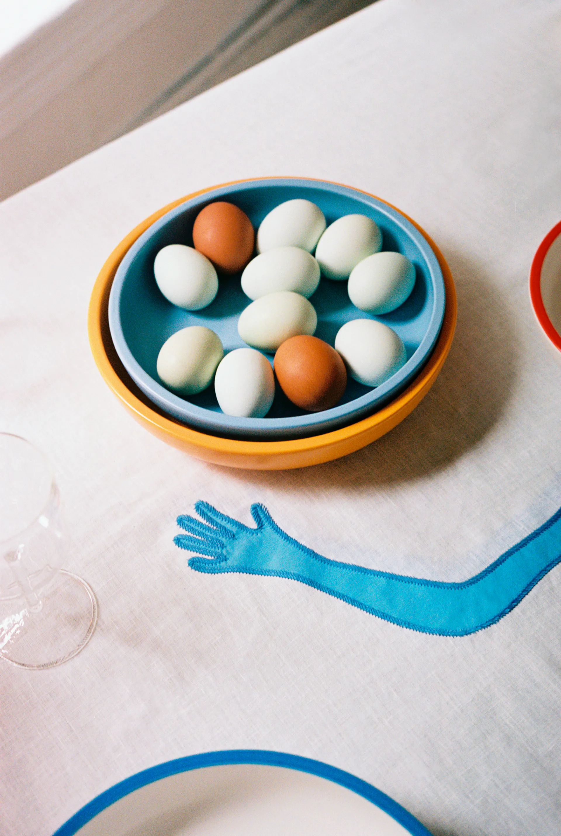 Sobremesa serveerschaal M Ø23 cm, Light blue HAY