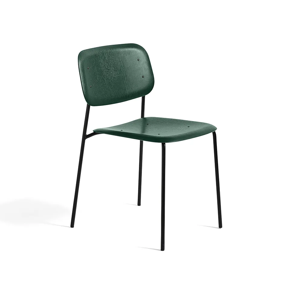 Soft Edge 40 stoel, Hunter, zwart stalen onderstel HAY