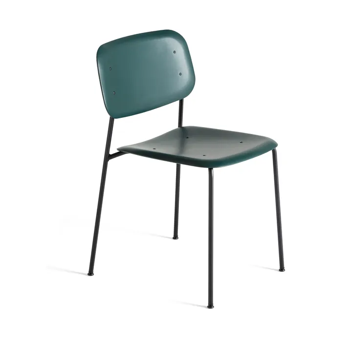 Soft Edge 45 stoel - Hunter – zwart stalen onderstel - HAY
