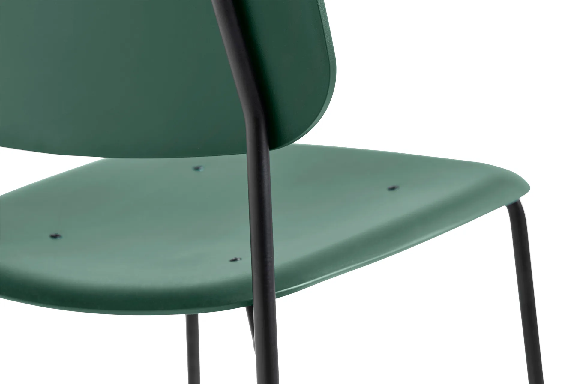 Soft Edge 45 stoel, Hunter – zwart stalen onderstel HAY