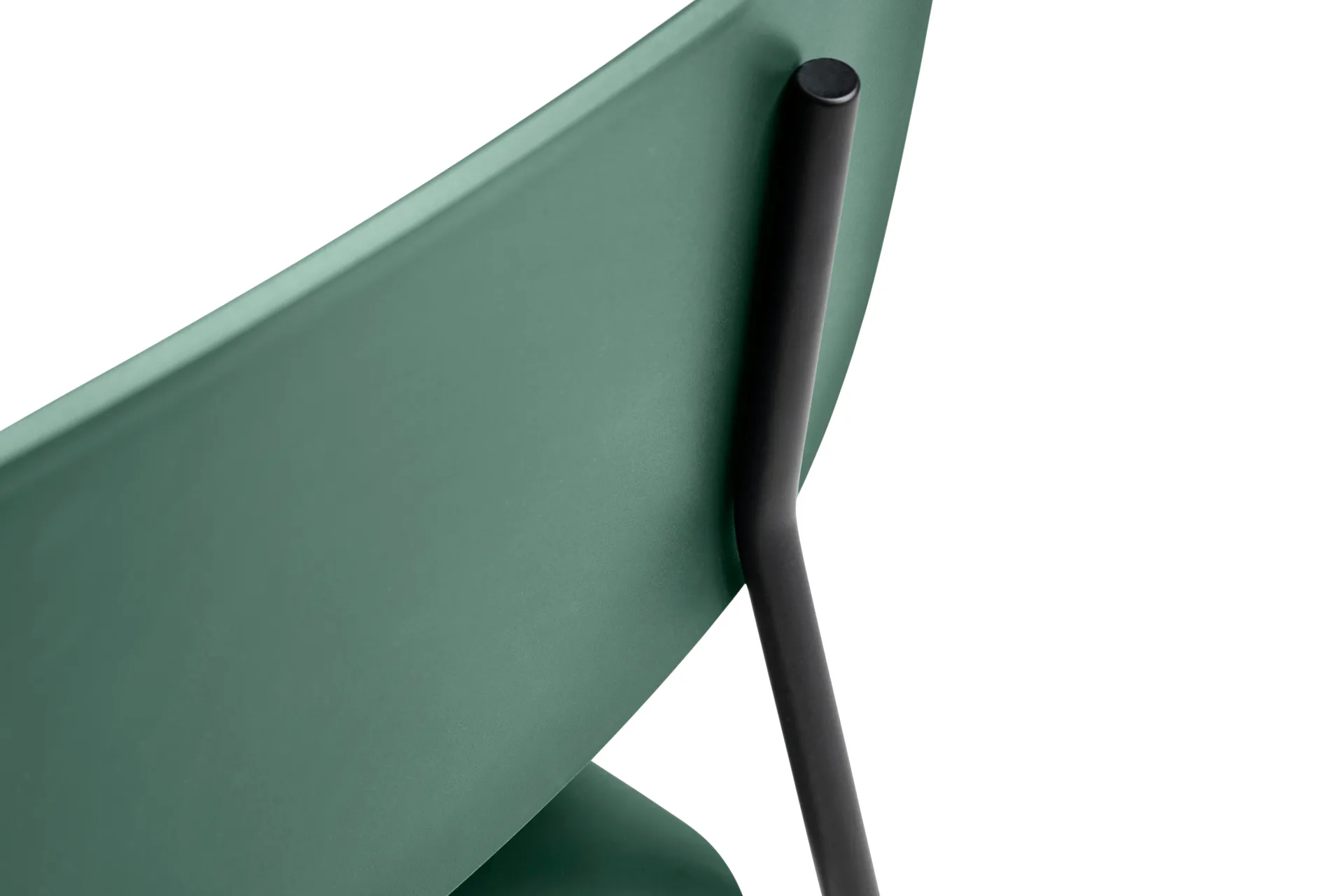 Soft Edge 45 stoel, Hunter – zwart stalen onderstel HAY
