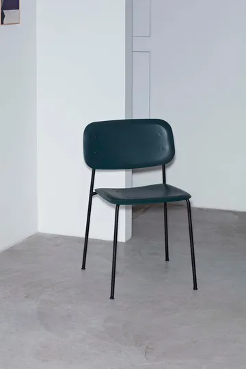 Soft Edge 45 stoel - Hunter – zwart stalen onderstel - HAY