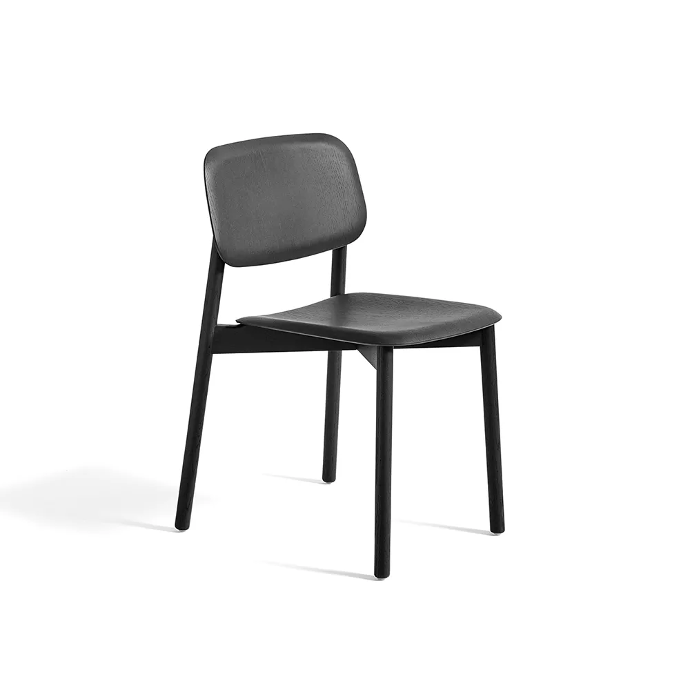 Soft Edge 60 stoel, Black waterbased lacquered oak HAY