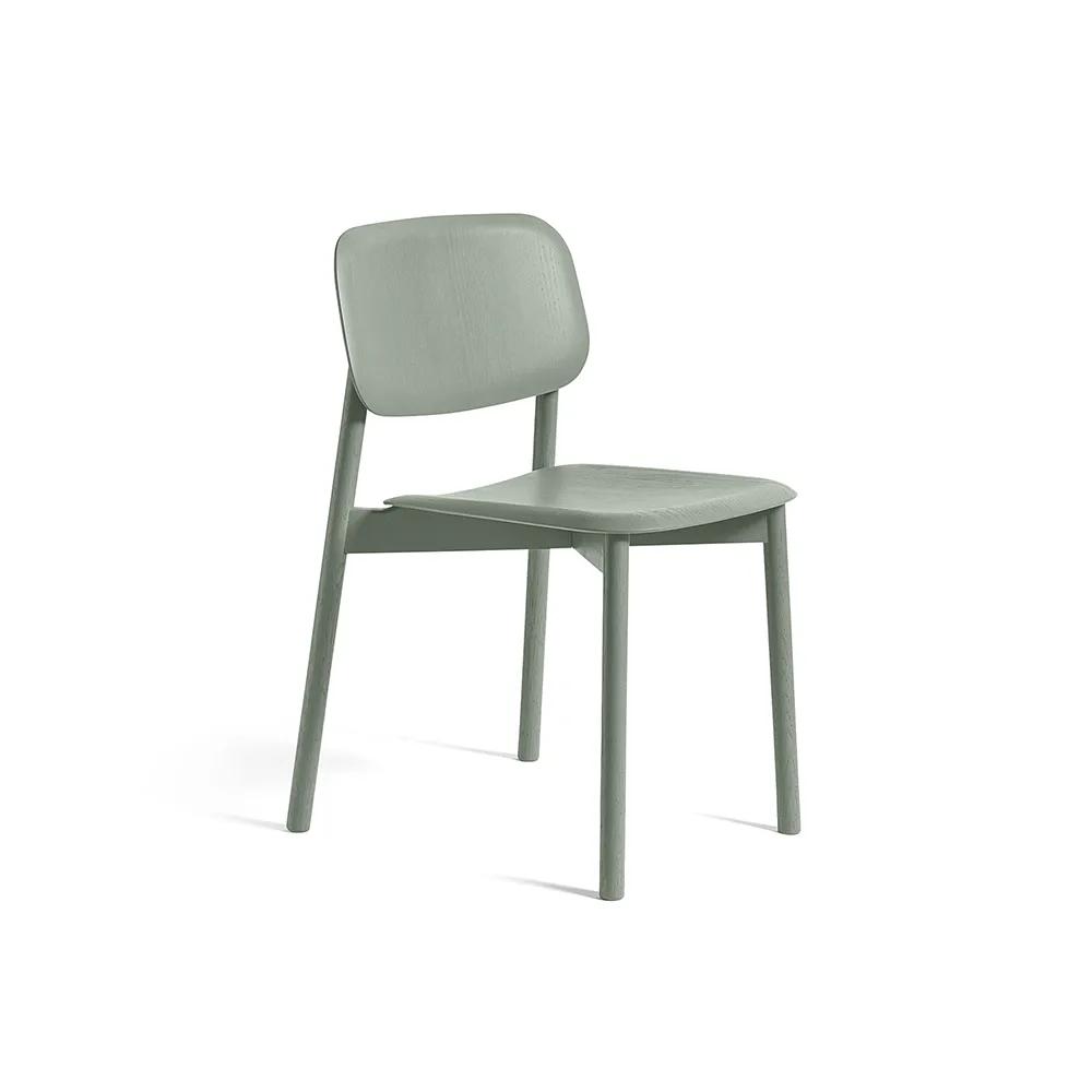Soft Edge 60 stoel, Dusty green–eiken onderstel HAY