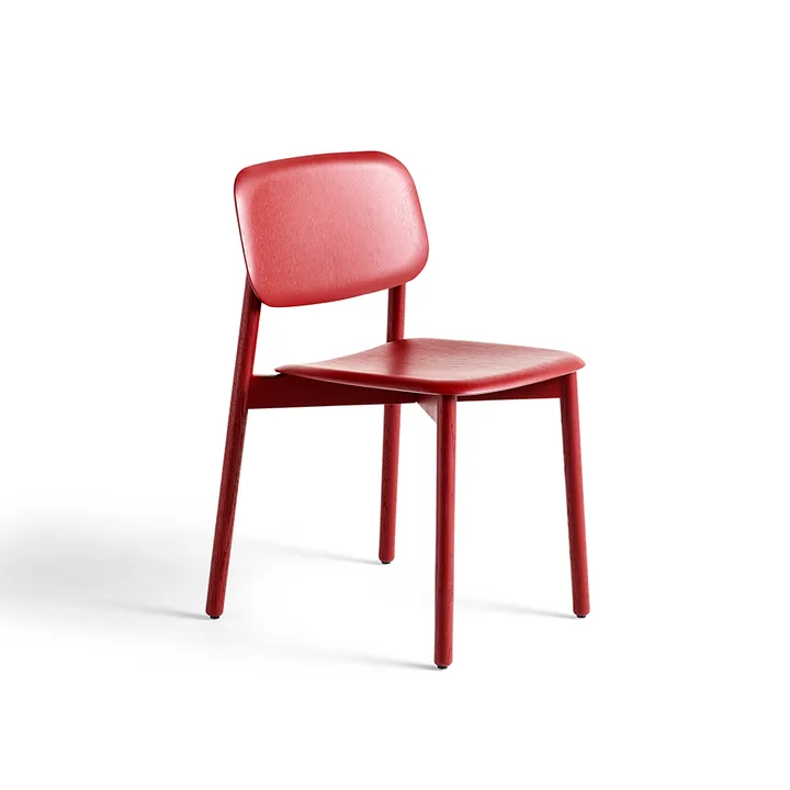 Soft Edge 60 stoel - Fall red–fall red eiken onderstel - HAY