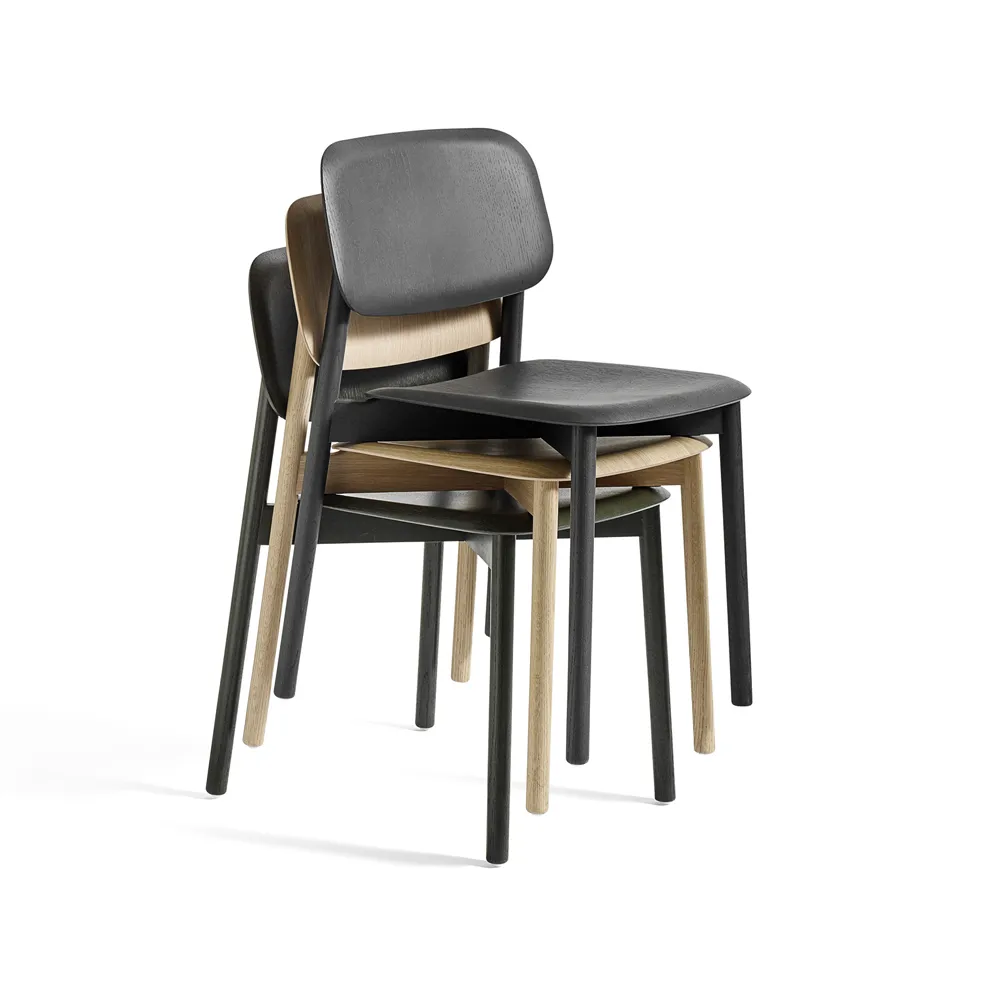 Soft Edge 60 stoel, Hunter–hunter eiken onderstel HAY