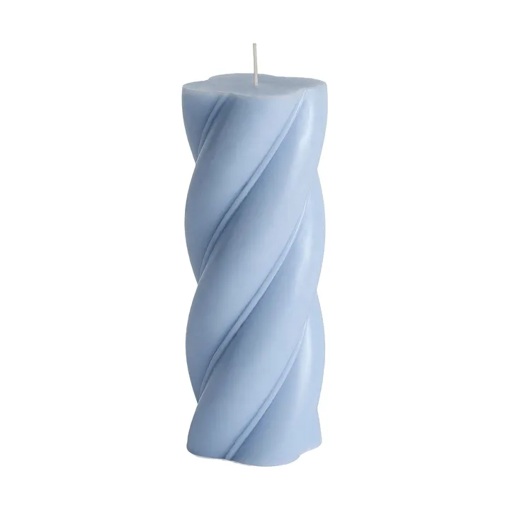 Soft Serve Candle blockkaars - Lichtblauw, Ø7,8x19,5 cm - HAY