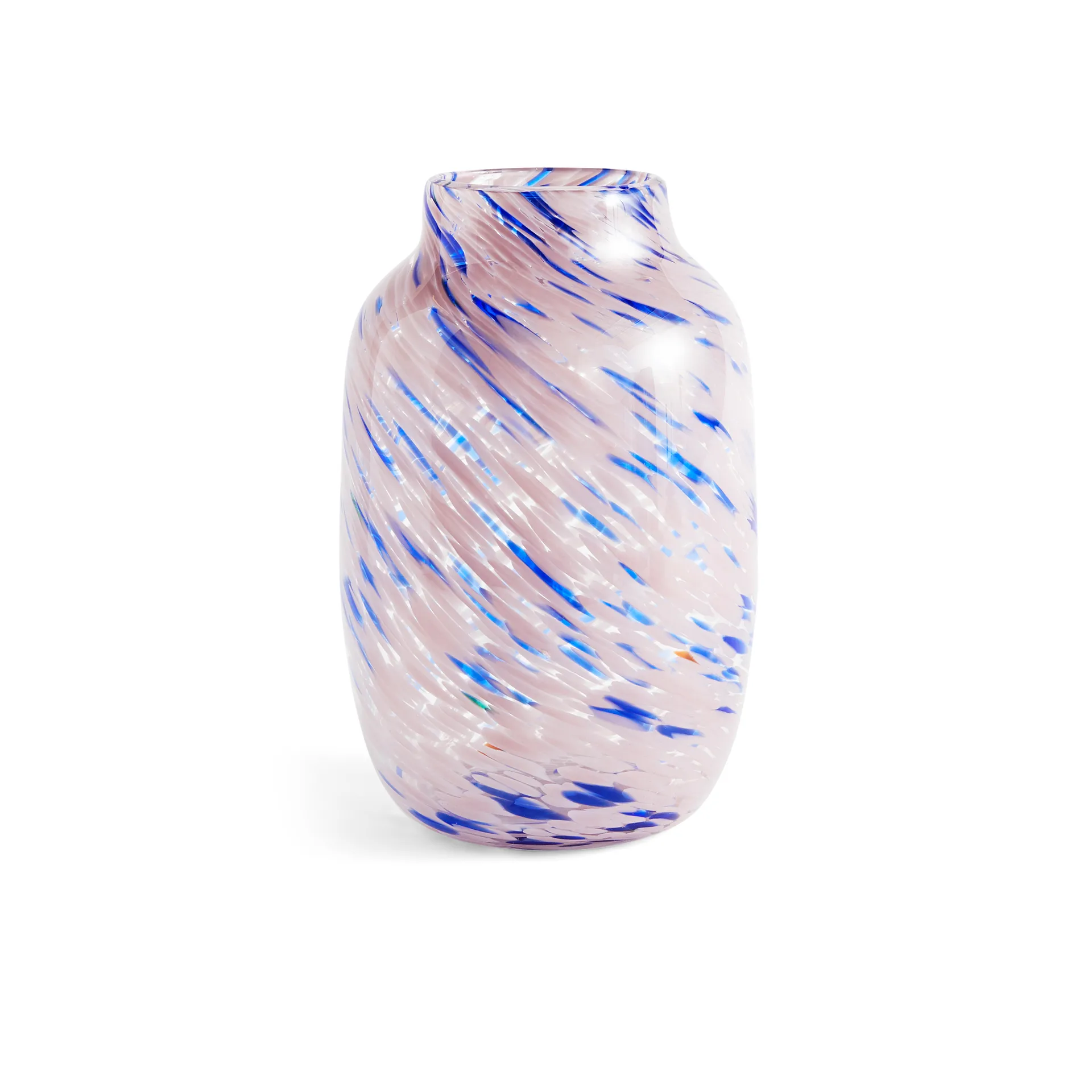 Splash Round vaas L, 30 cm Light pink-blue HAY