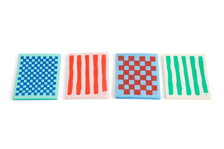 Sponge vaatdoekje 3-pack, Lichtroze HAY