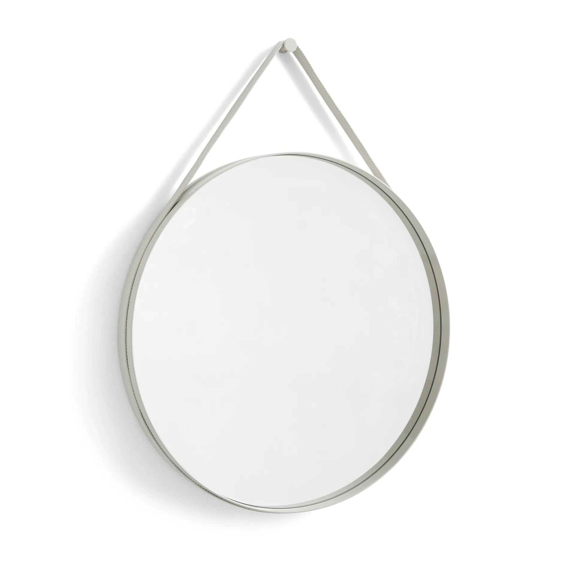Strap Mirror spiegel Ø70 cm, Light grey HAY