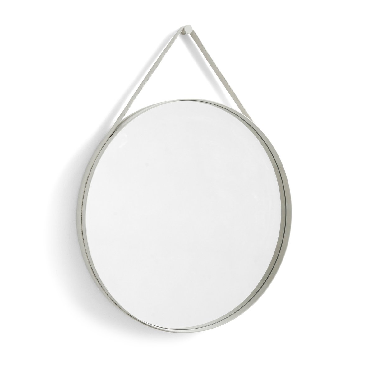 HAY Strap Mirror spiegel Ø70 cm Light grey