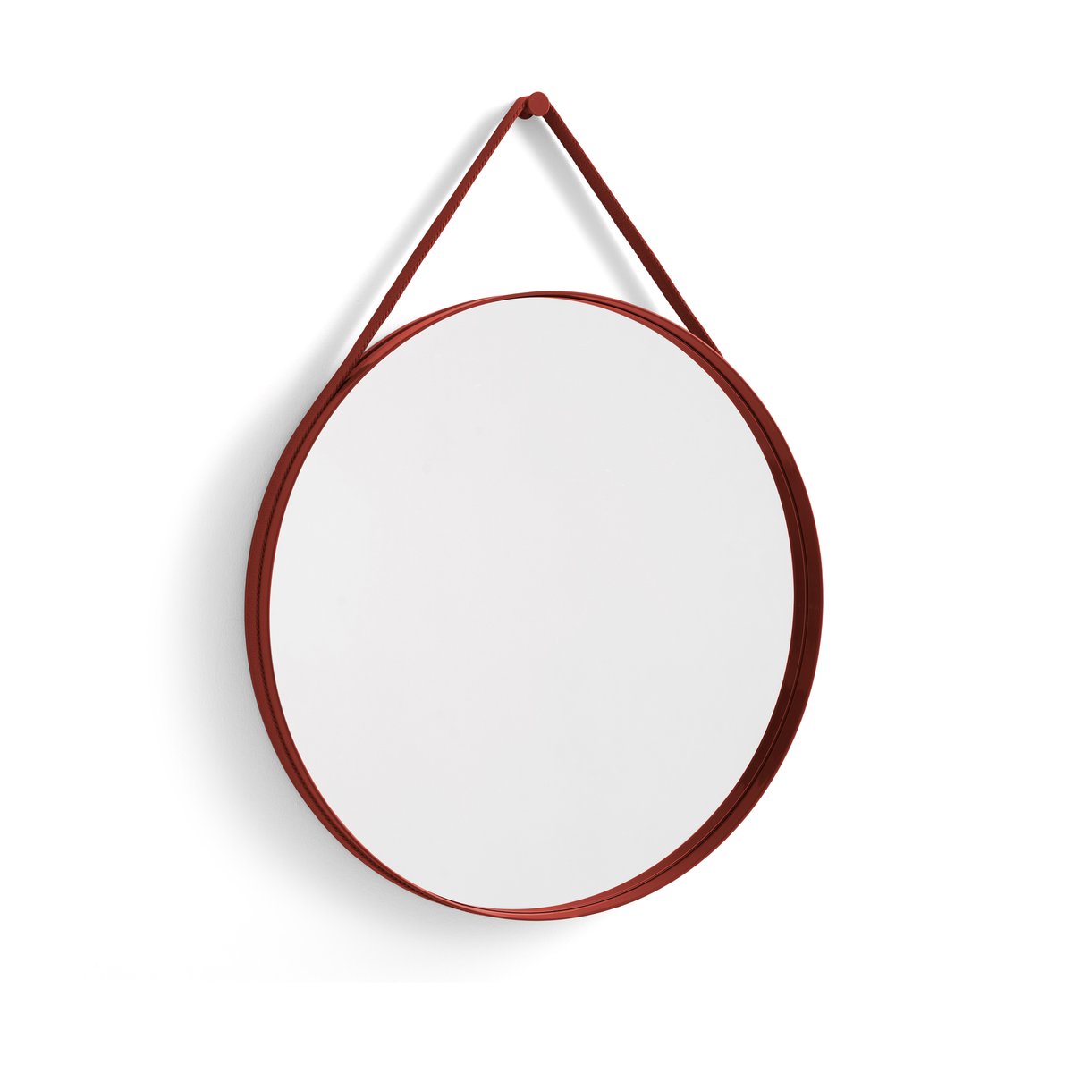 HAY Strap Mirror spiegel Ø70 cm Red