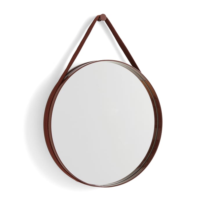 Strap Mirror spiegel - Dark brown - HAY