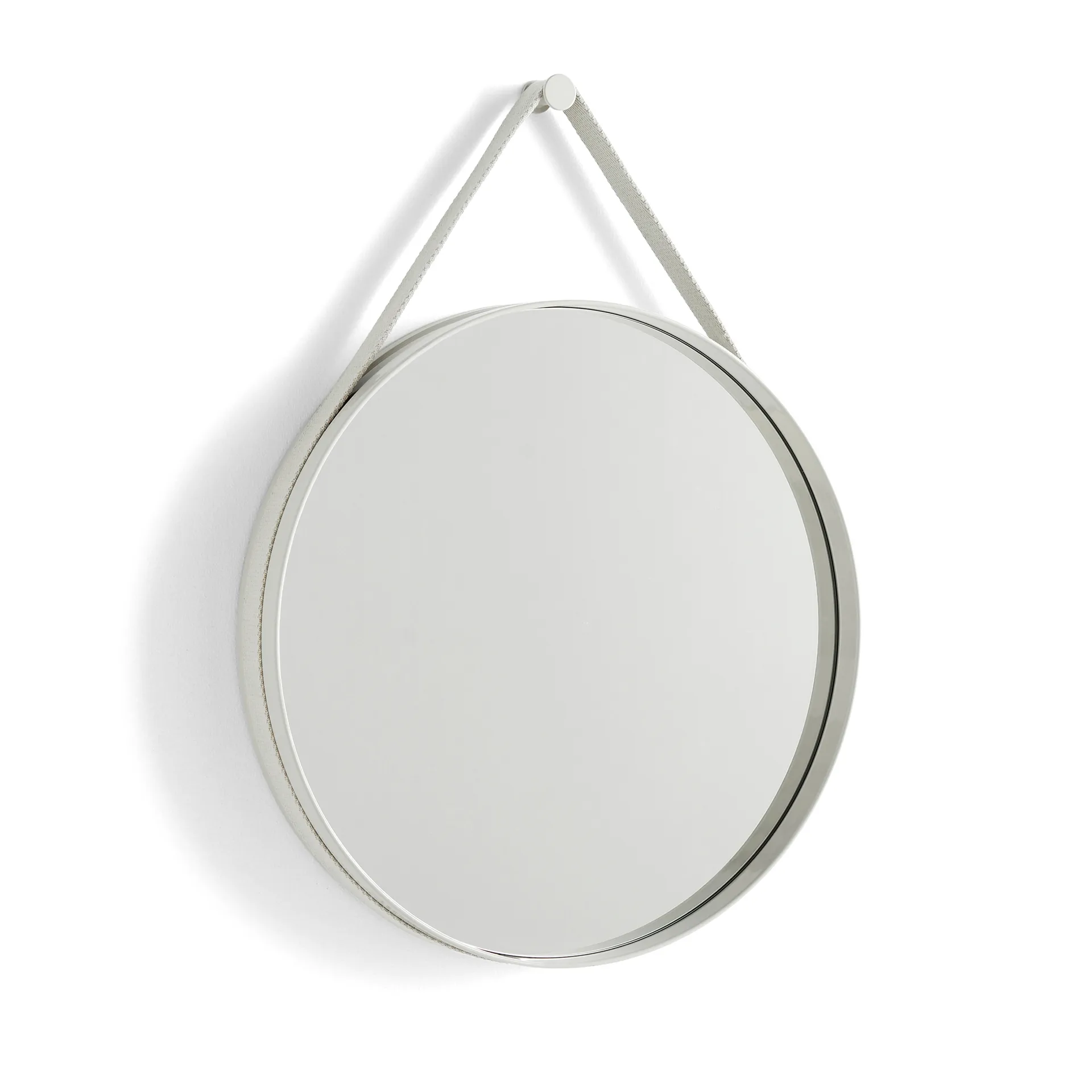 Strap Mirror spiegel, Light grey HAY