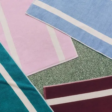 Stripe badmat - Cool pink, 50x80 cm - HAY