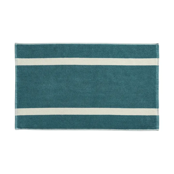 Stripe badmat - Petrol blue, 50x80 cm - HAY